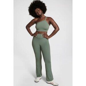 VICTORIA'S SECRET PINK Ultimate Flare Leggings Fresh Forest Green Y2K Lounge